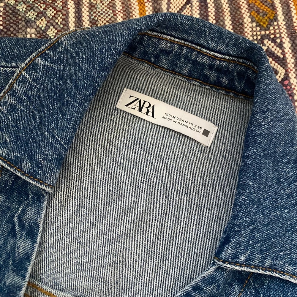 Zara Denim Button-Up Dress - Picture 3 of 9